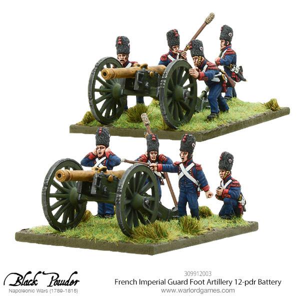 Napoleonic French Imperial Guard Foot Artillery 12-pdr Battery