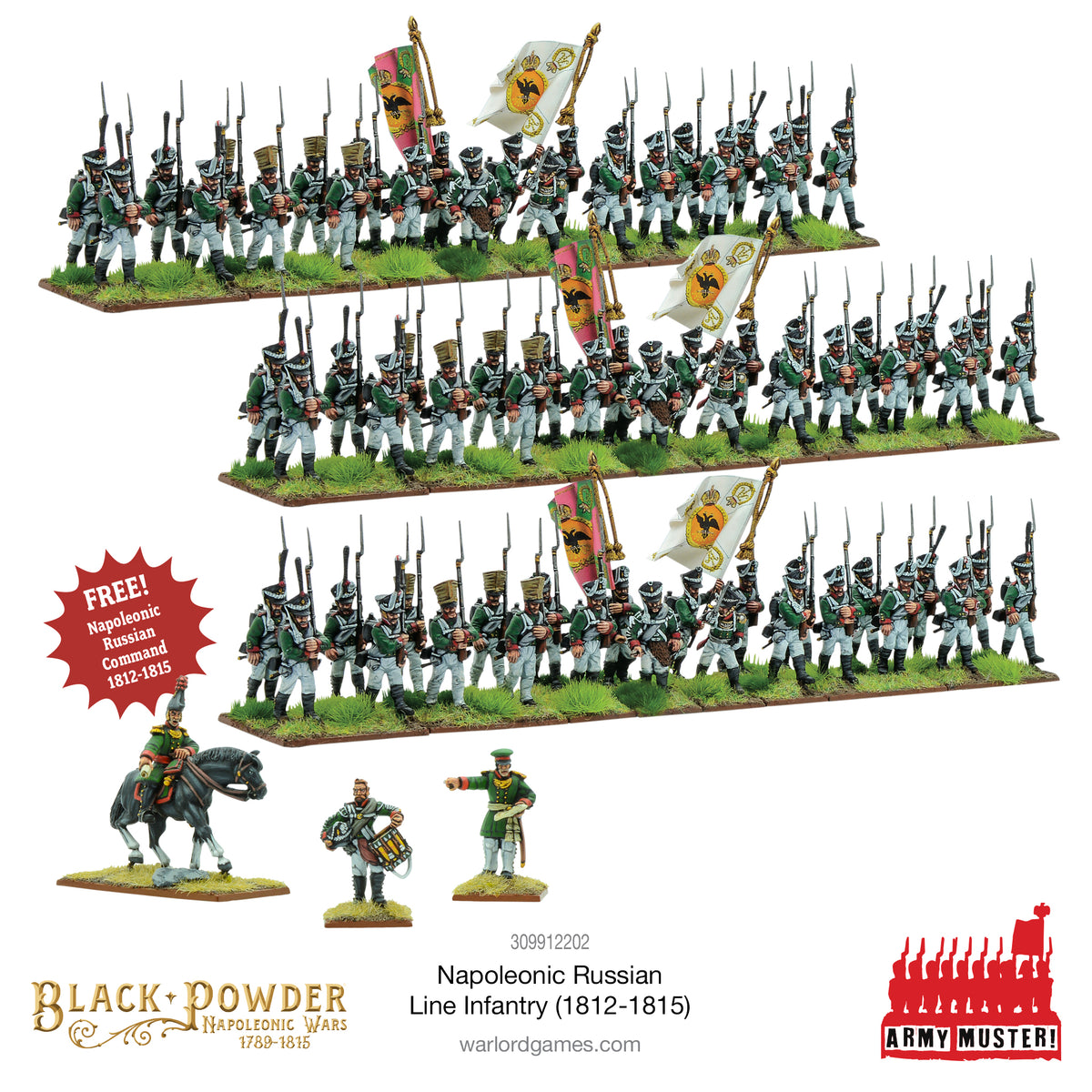 Army Muster: Napoleonic Russian Line Infantry (1812-1815)