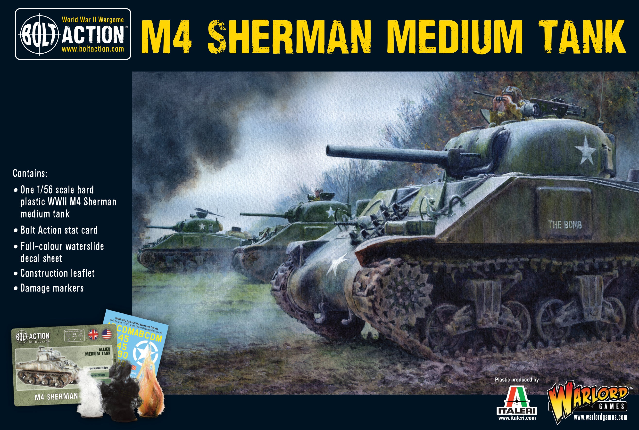 M4 Sherman medium Tank (T.O.S.) -  Warlord Games