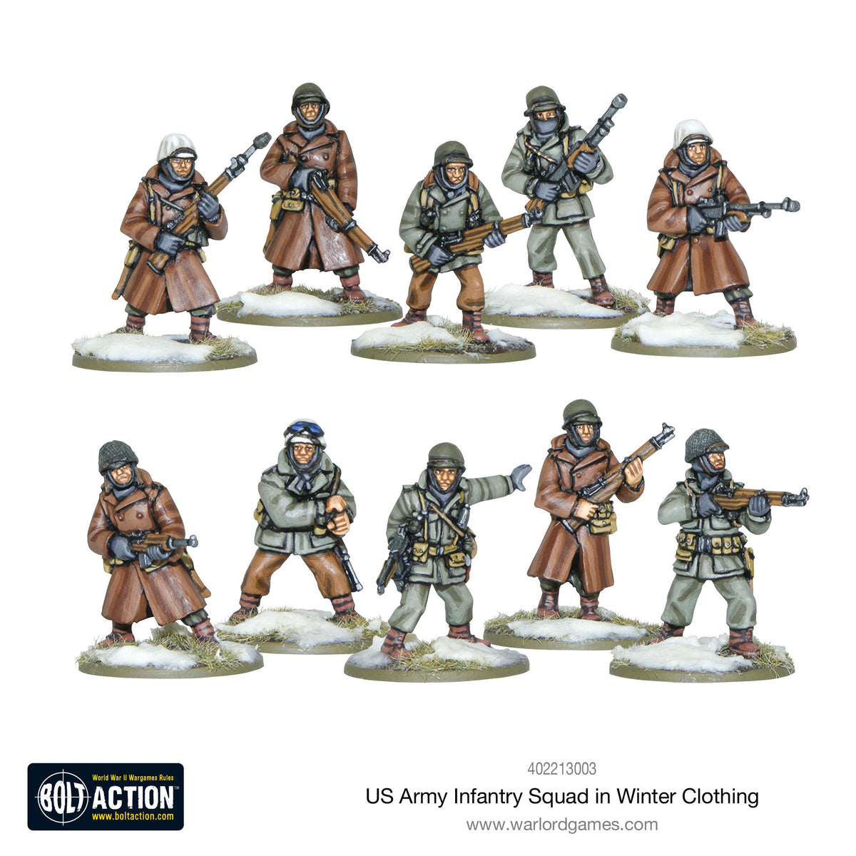 US Army Infantry Squad in Winter Clothing