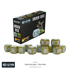Bolt Action: Orders Dice Pack - Olive Drab