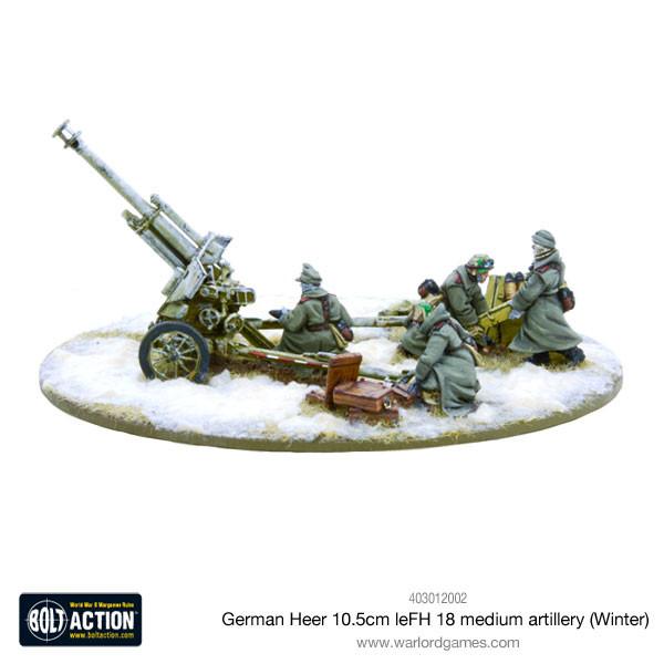 German Heer 10.5cm leFH 18 medium artillery (Winter)