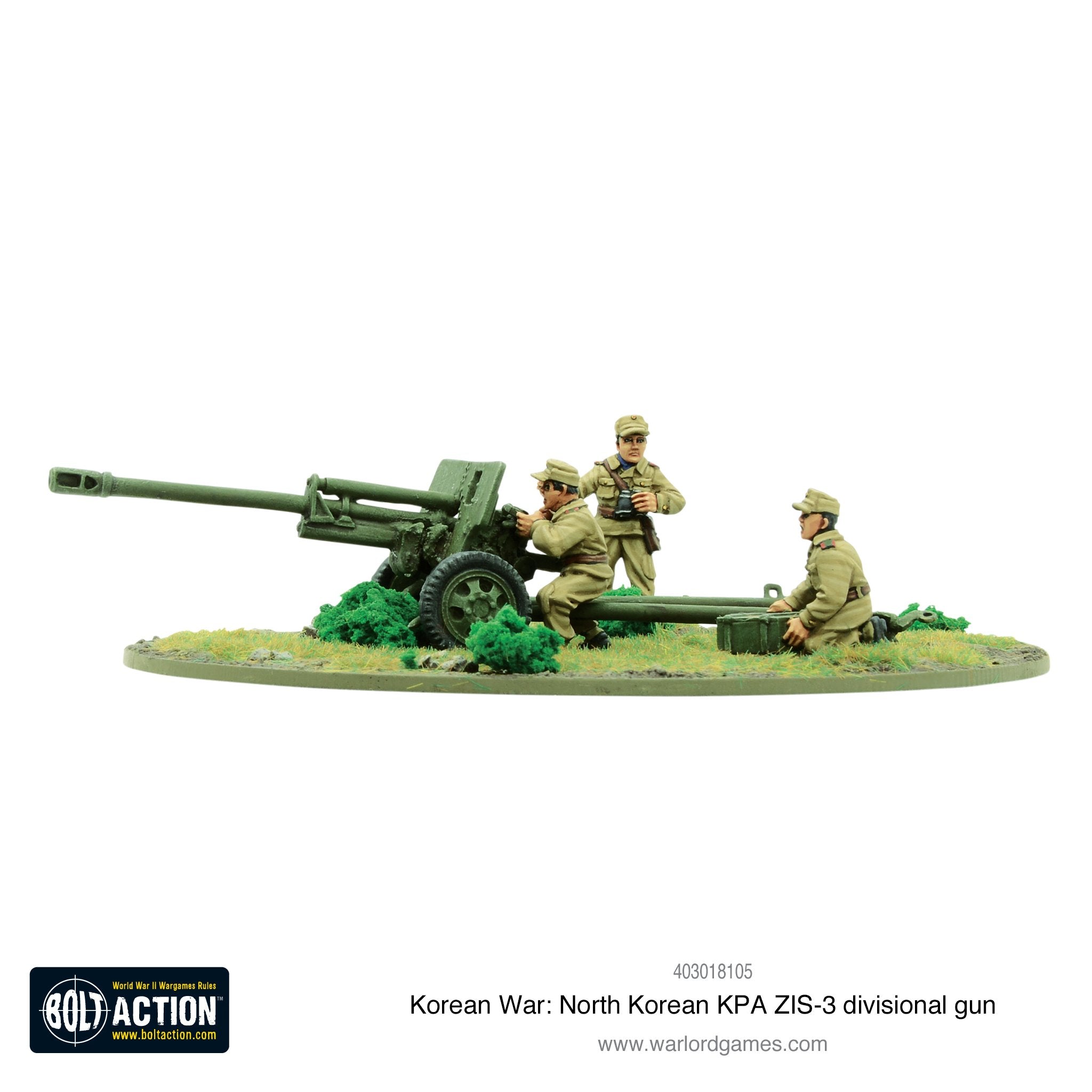 Korean War: North Korean KPA ZIS-3 divisional gun