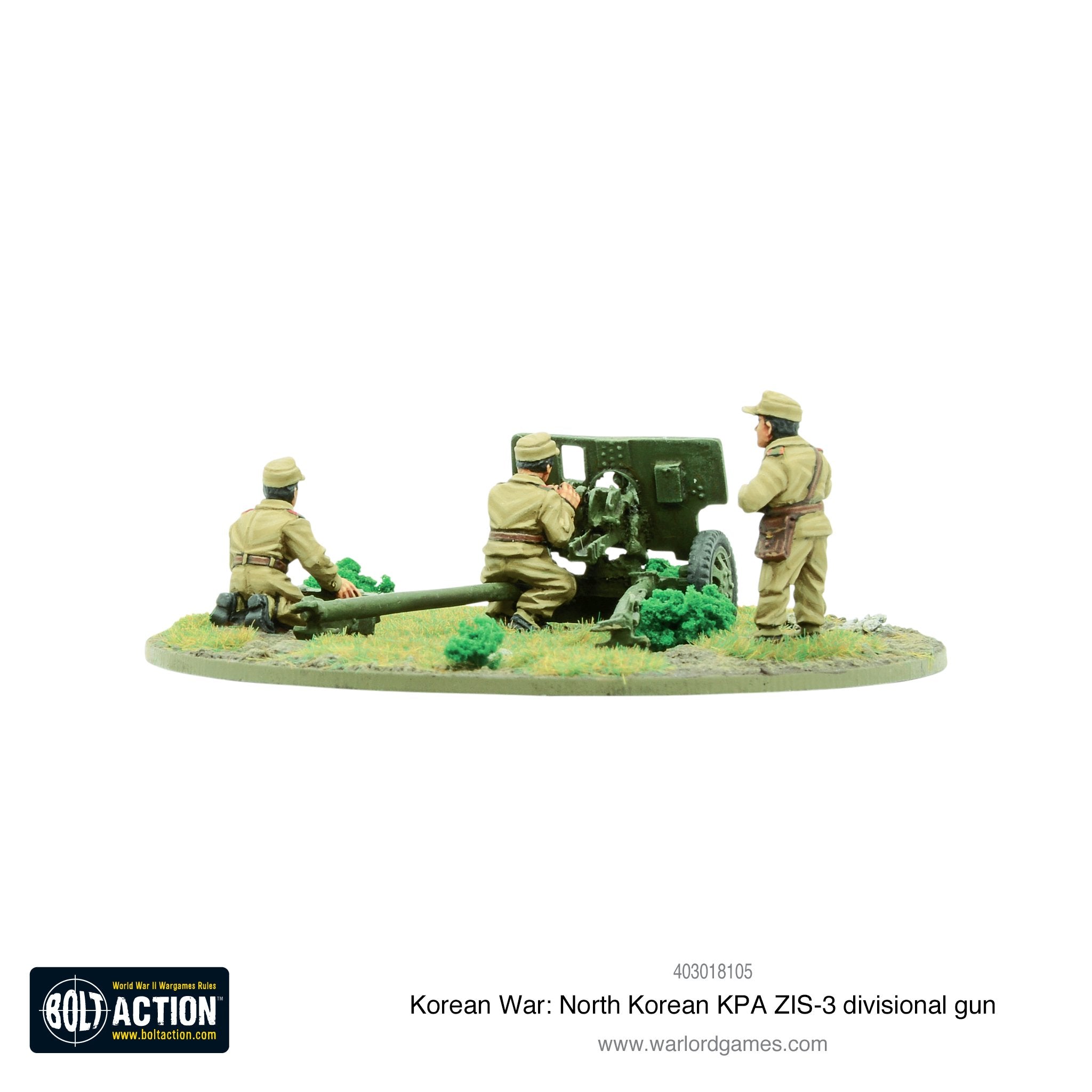 Korean War: North Korean KPA ZIS-3 divisional gun