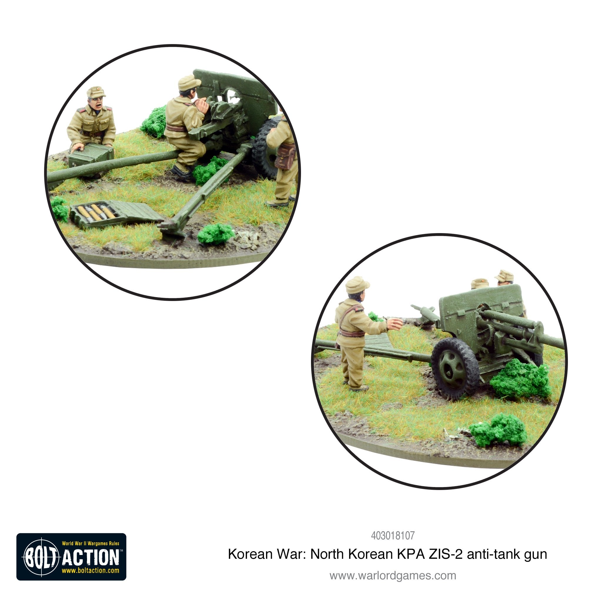 Korean　Games　gun　War:　anti-tank　ZIS-2　North　KPA　Korean　–　Warlord　Ltd