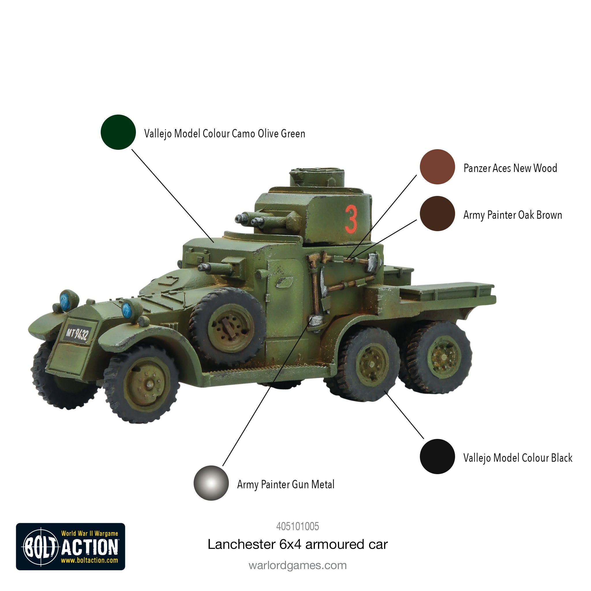 Lanchester 6x4 armoured car