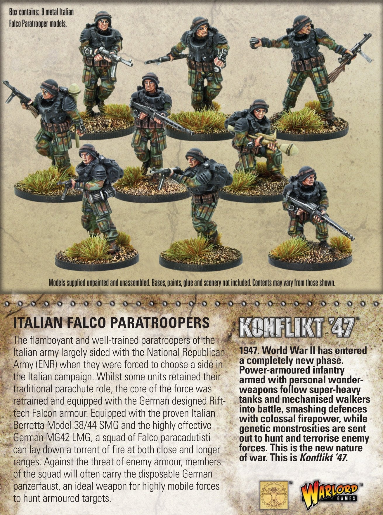 Italian Falco Paratroopers