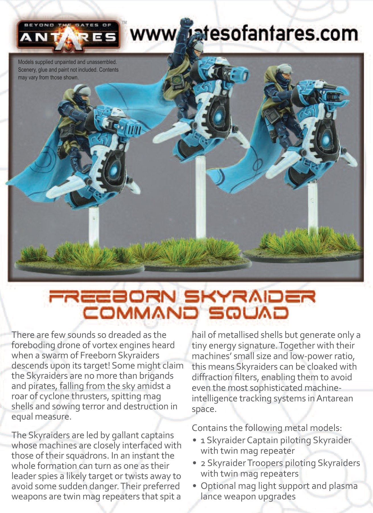 Freeborn Sky Raider command squad
