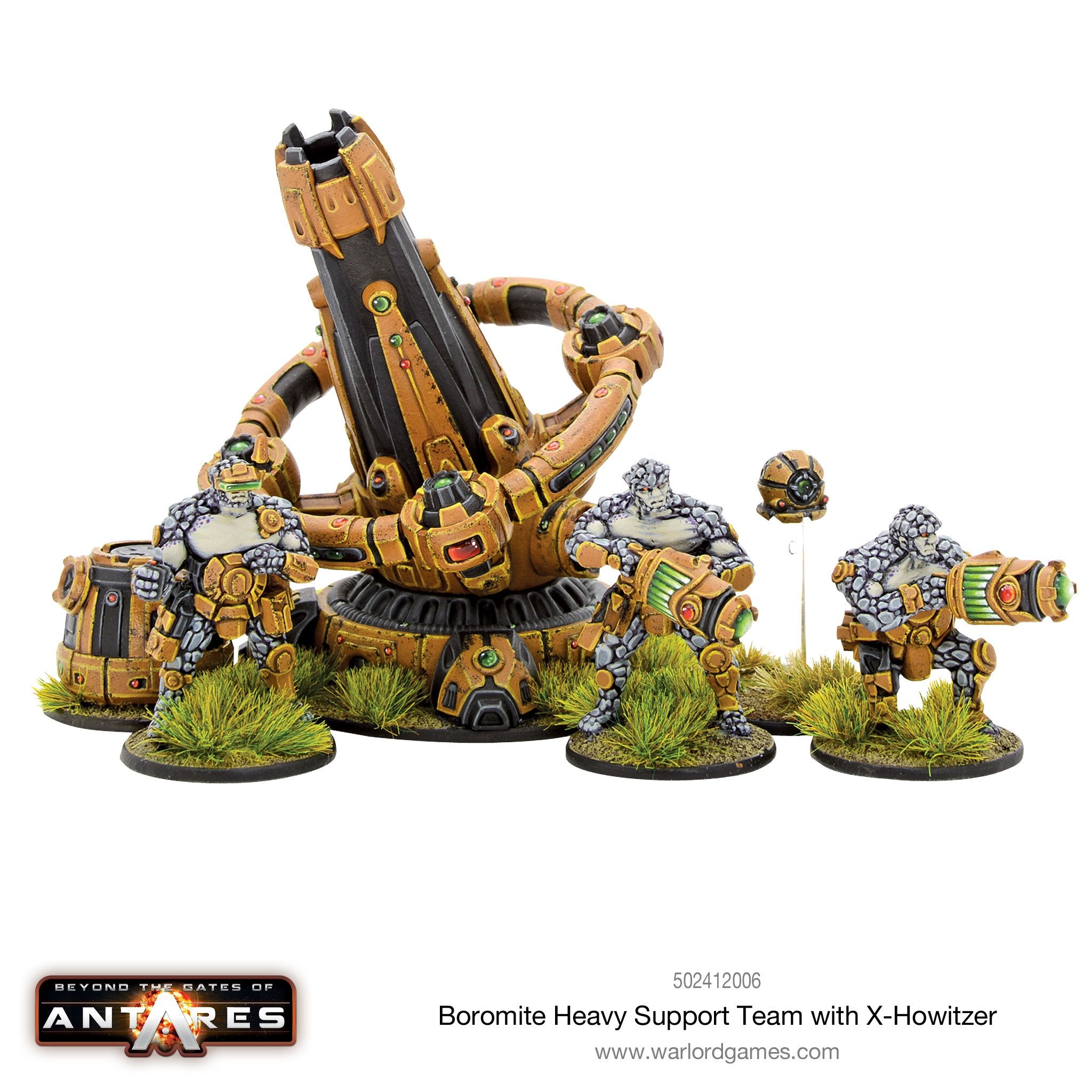 Boromite heavy support team with X-Howitzer
