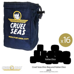Cruel Seas Dice Bag & Italian Dice Pack