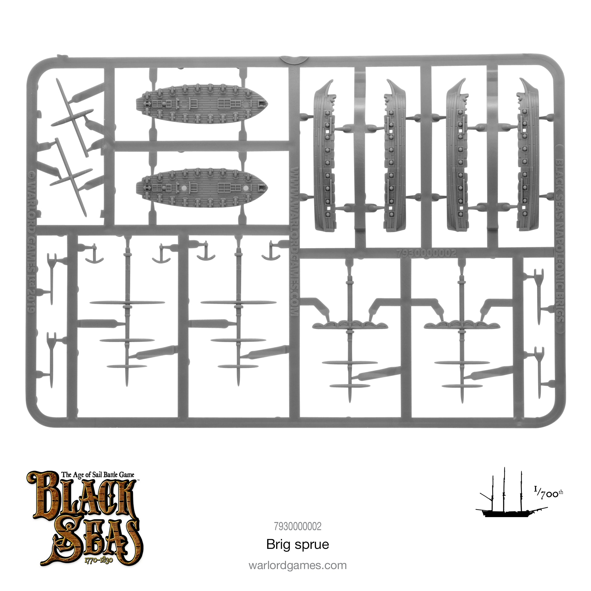 Black Seas Brig Frame