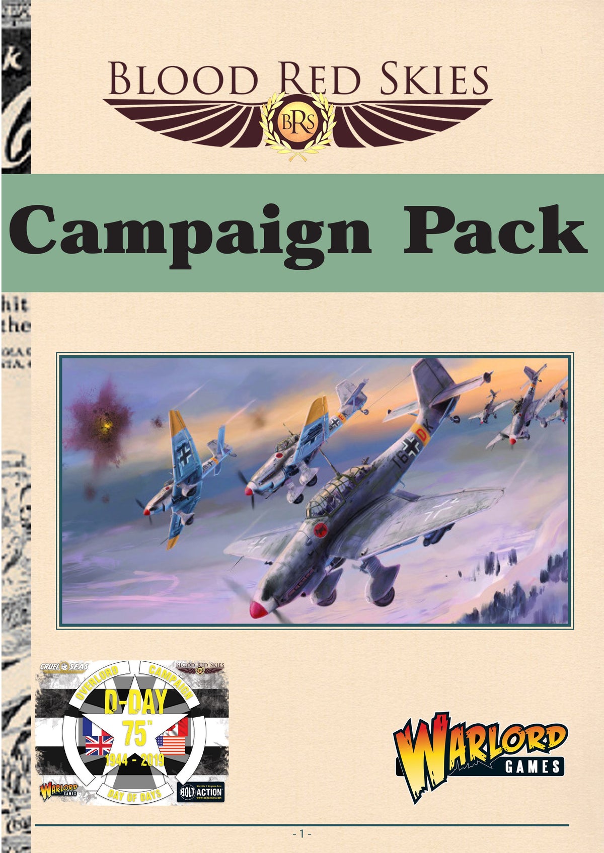 75th D-Day anniversary Campaign Pack - Blood Red Skies PDF