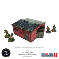 Pre-painted WW2 Normandy Large Brick Shed