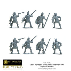 Later Achaean Armoured Spearmen with Diplyon Shield