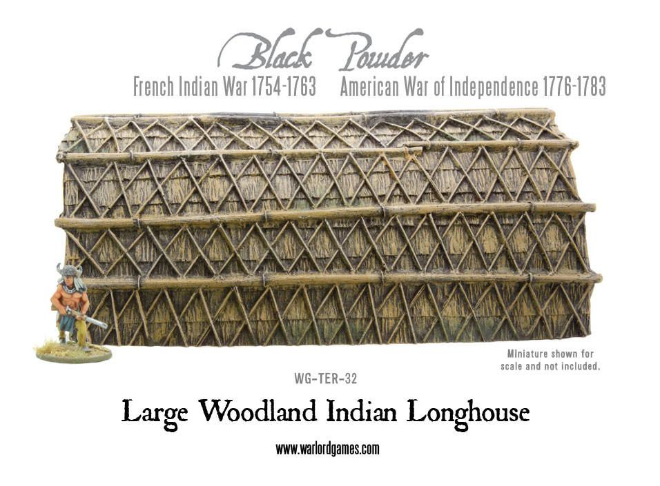 Large Woodland Indian Longhouse