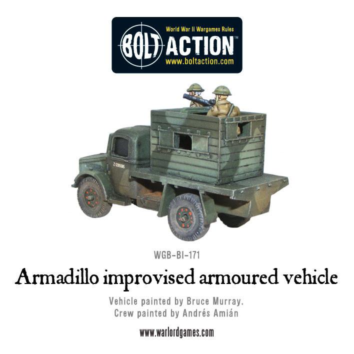 Armadillo improvised armoured vehicle