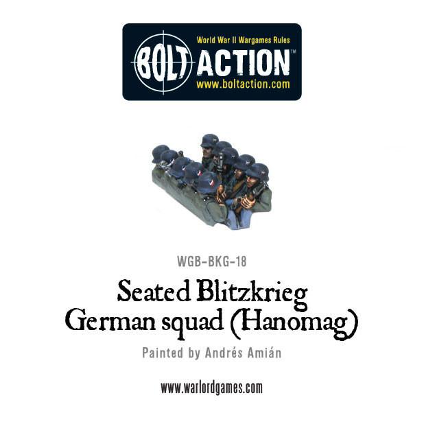 Seated Blitzkrieg German squad (Hanomag)