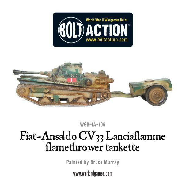 Fiat-Ansaldo CV33 Lanciaflamme flamethrower tankette