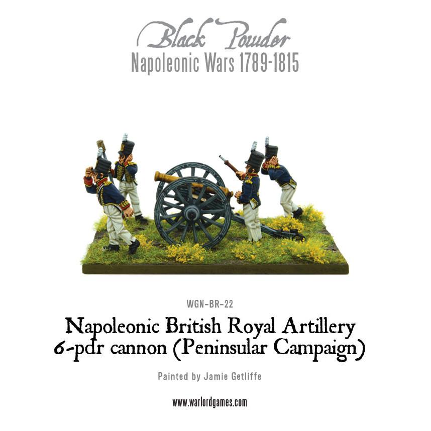 Napoleonic British Royal Artillery 6-pdr cannon (Peninsular Campaign)