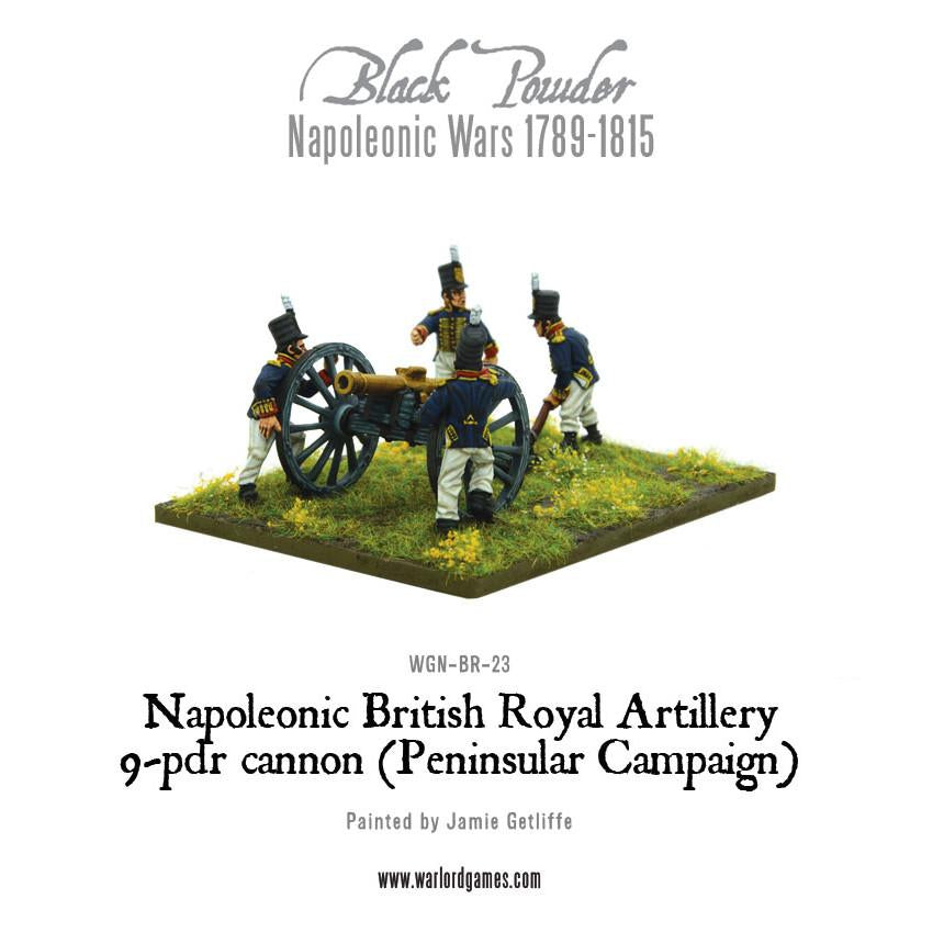 Napoleonic British Royal Artillery 9-pdr cannon (Peninsular Campaign)