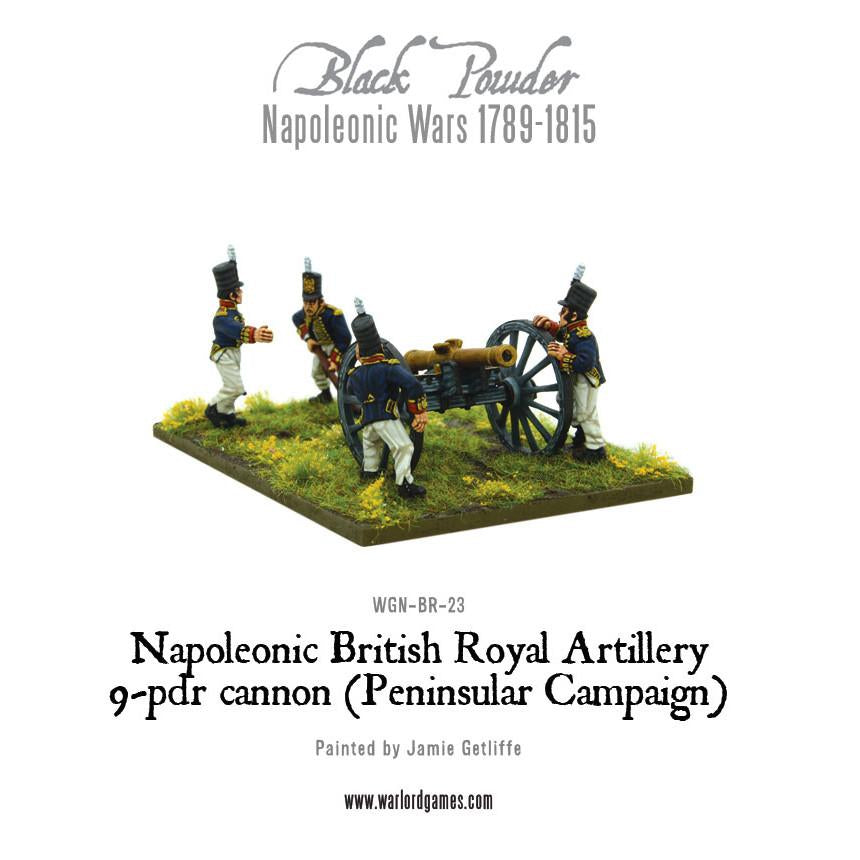 Napoleonic British Royal Artillery 9-pdr cannon (Peninsular Campaign)