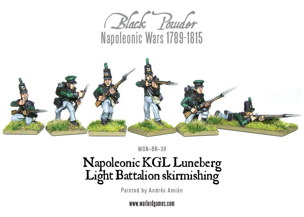 Napoleonic KGL Luneberg Light Battalion skirmishing