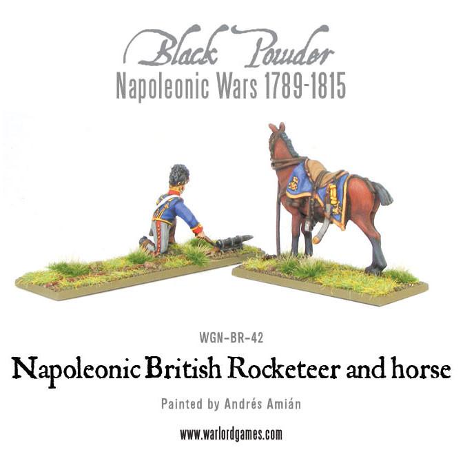 Napoleonic British Rocketeer with horse