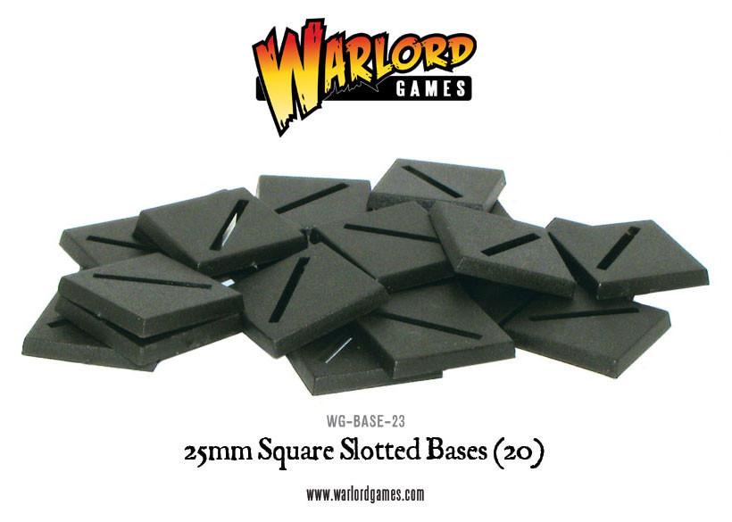 25mm Square Slotted bases (20)