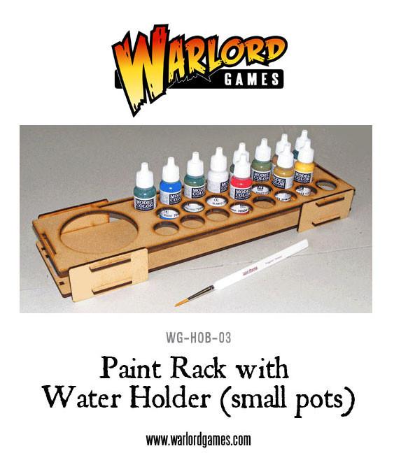 Paint Rack with Water Holder - Small Pots