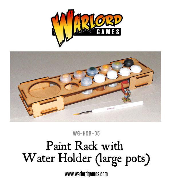 Paint Rack with Water Holder - Large Pots