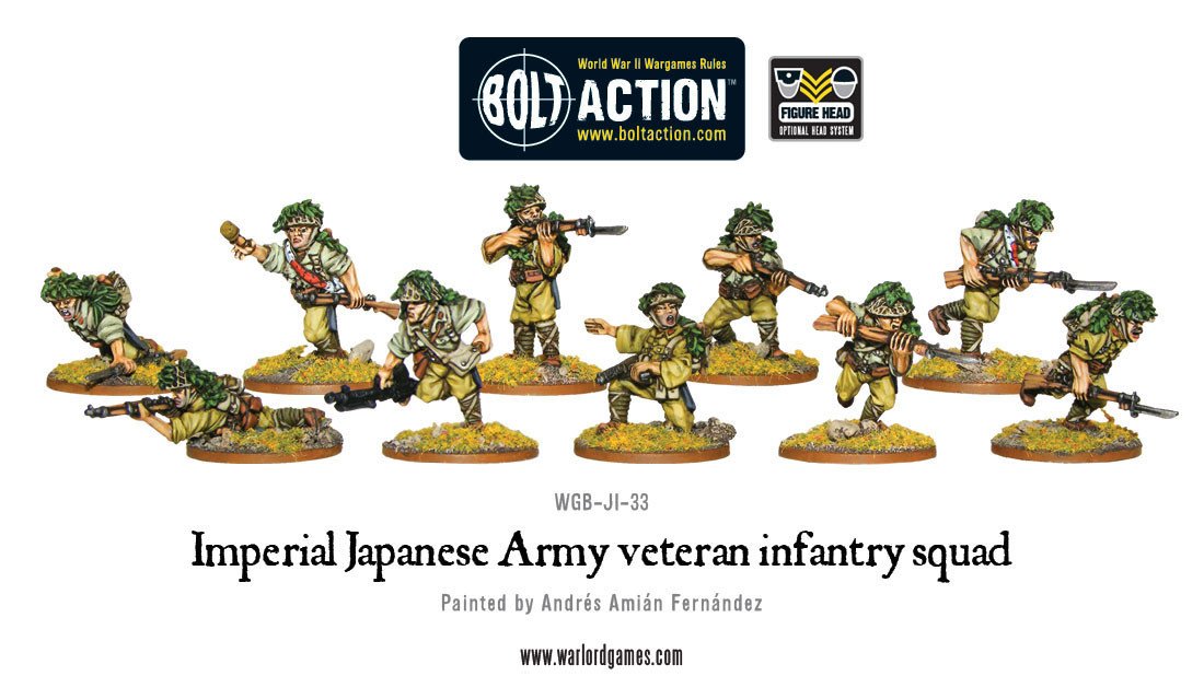 Imperial Japanese Army veteran infantry squad
