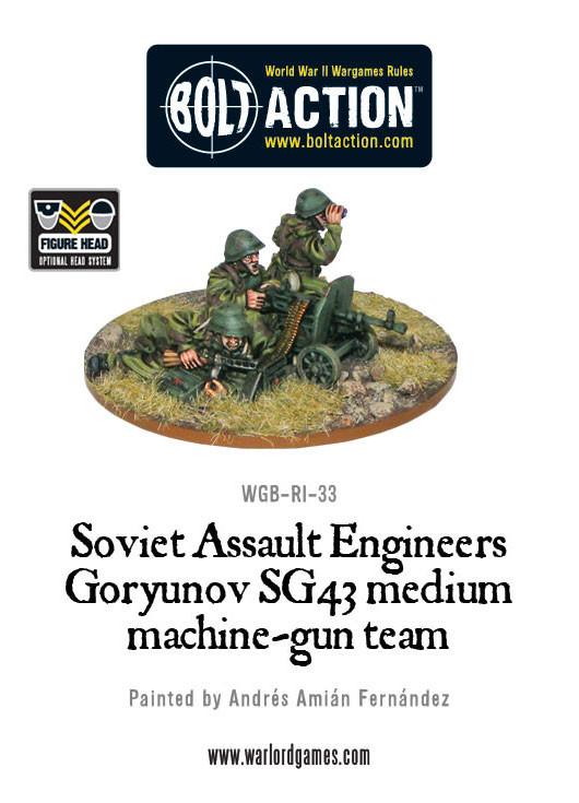 Soviet Assault Engineers SG43 MMG team