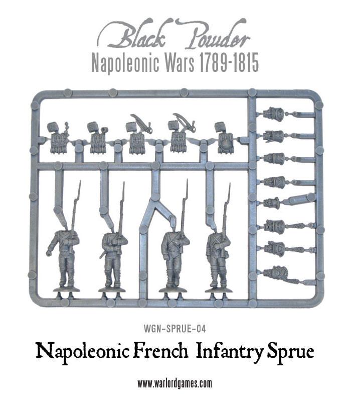 Napoleonic War French Line Infantry sprue